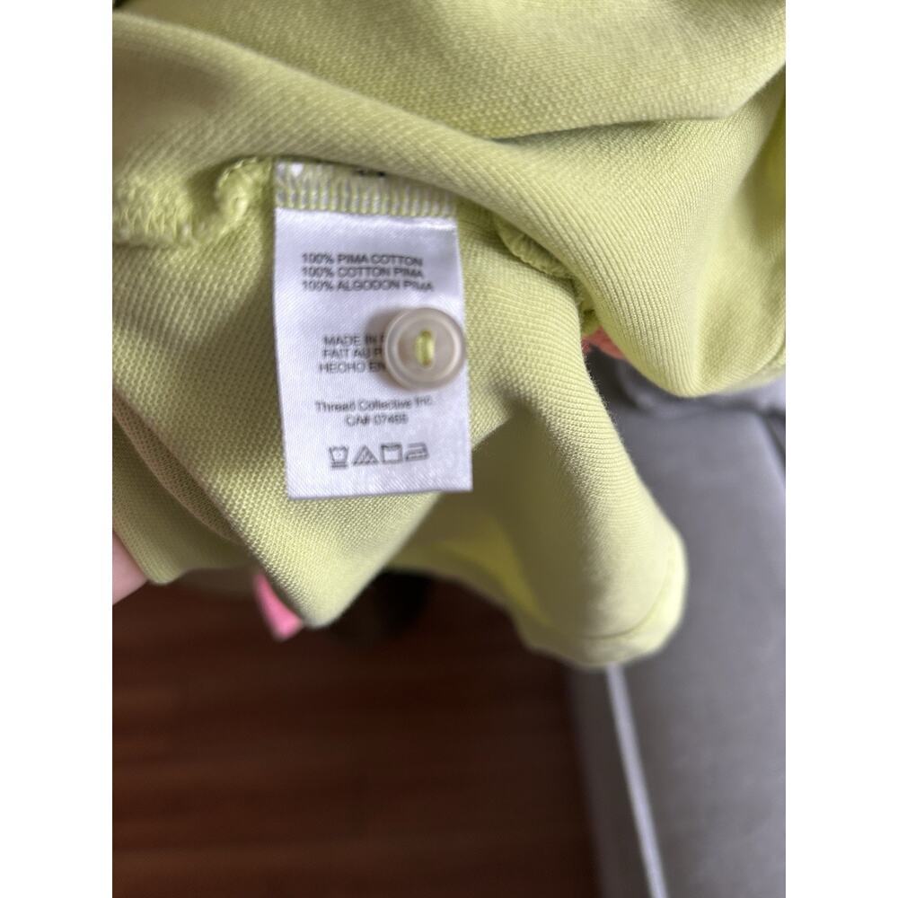 Psycho Bunny Green Shirt Pink Logo Size 3X Polo - Picture 13 of 15
